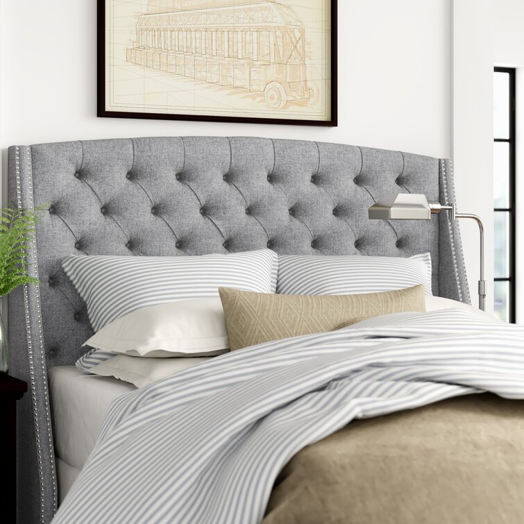 Wayfair upholstered headboard deals queen